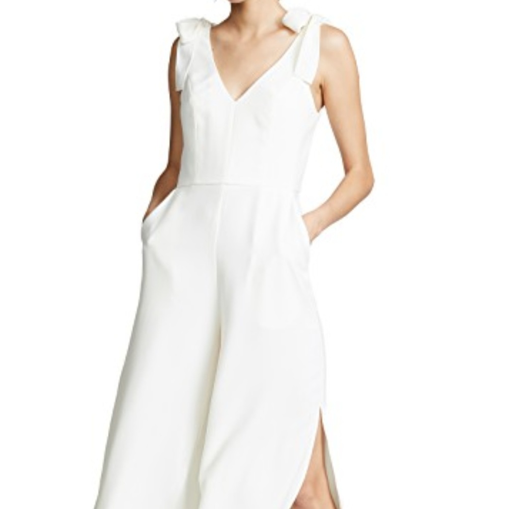 Amanda Uprichard Iris Jumpsuit Ivory size S